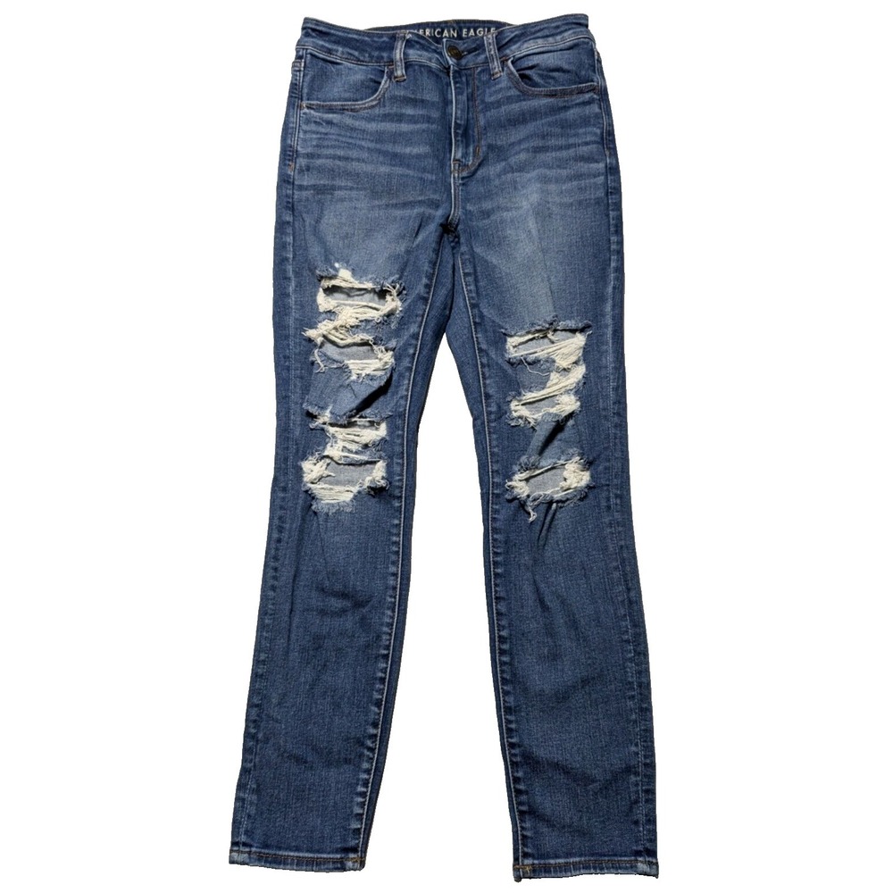 AMERICAN‎ EAGLE 360 NE(X)T LEVEL STRETCH Women 8 Short Hi-Rise Jegging Jeans